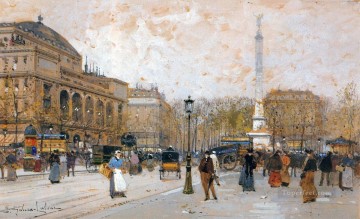 Landscapes Painting - Paris scenes 09 Eugene Galien